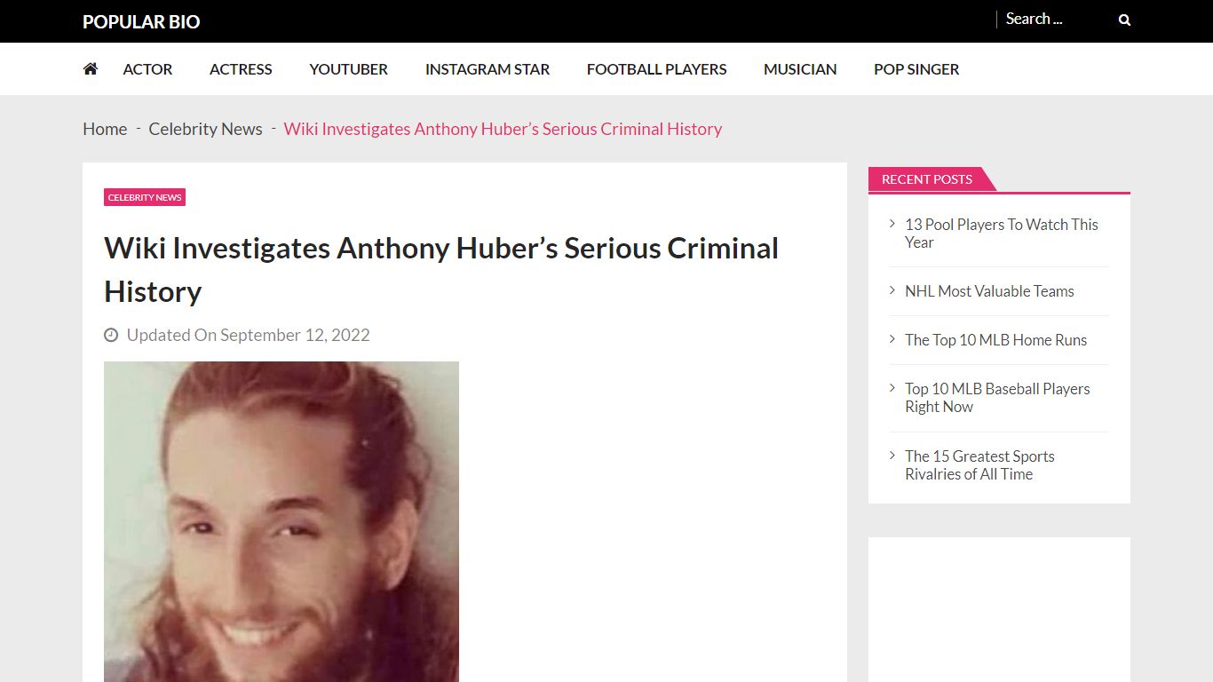 Wiki Investigates Anthony Huber's Serious Criminal History - Popular Bio