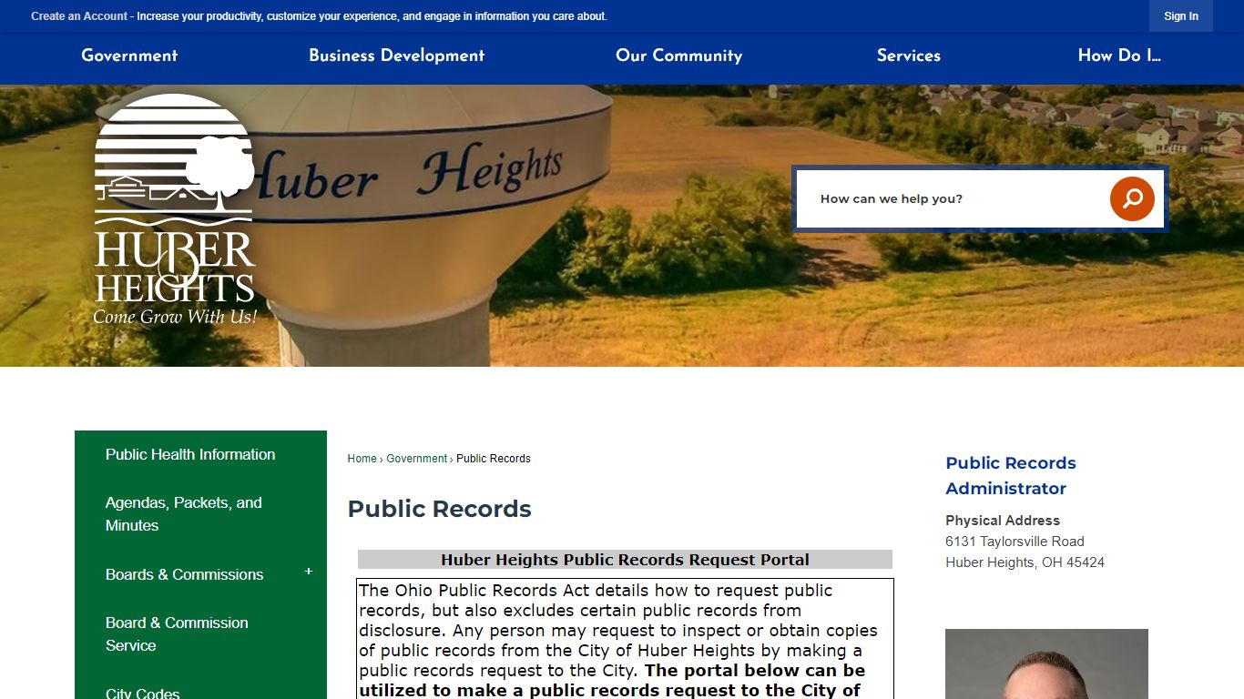 Public Records | Huber Heights, OH